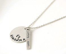 New Chic Cute"Grandma,Coming soon"Pendant Silver Chain Necklace Gift For Family N4