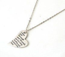 New Design Necklace Stainless Steel Pendant Silver Gentle Lady's Chain Jewelry N2