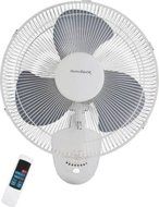 New Homebasix Fw40-s1 3 Speed 16" Oscillating Wall Mount Fan With Remote 8603078