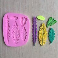 Sher Leaves Leaf Shaped Fondant Cake Chocolate Silicone Molds,Decoration Tools Bakeware