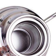 Oak-Pine 1.2 Litre Stainless Steel Coffee Drip Kettle, Gooseneck Drip Tea Pot, Pour Over Method, Silver