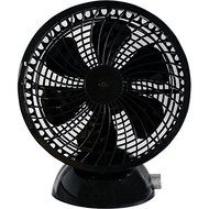 Keystone Black Metal and Plastic 6-inch USB Desk Fan