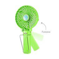 Dealpeak Mini Rechargeable Foldable USB Handheld Fan Fast Cooling Fan Cooler (pink) N31