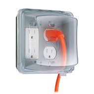 Taymac MM2410C Weatherproof Double Outlet Cover Outdoor Receptacle Protector, 2-2/3 Inches Deep, Clear by Taymac...
