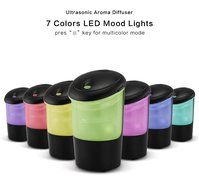 Ultrasonic type In-vehicle humidifier Humidified air purifier Automotive ion generator USB mini humidifier Multi-color... N2