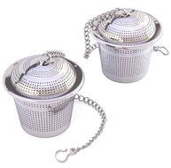 TEAlise Set of 2 Loose Leaf Tea and Spice Infuser Ultra Fine Stainless Steel Strainer &amp; Steeper for a Superior...