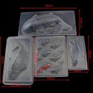 HeroNeo&reg; DIY 3D Koi Fish Plastic Cake Chocolate Mould Jelly Handmade Sugarcraft Mold (Large Koi Fish)