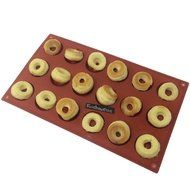 Funshowcase Mini Donut Silicone Mold 18 Cavity 30x17x1cm