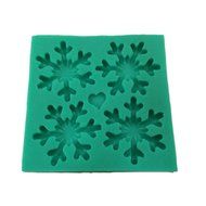 Yunko Christmas Snowflake Heart Chocolate Silicone Mold Fondant Cake Decoration Mold