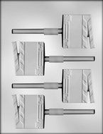 CK Products 2-3/8-Inch Clap Board Sucker Chocolate Mold