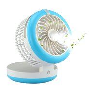 Humidifier Fan, Wooboo Portable Mini USB Table Fan with 2000mAh battery and Humidifier, for Traveling, Fishing... N6