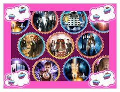 24 x DR WHO PREMIUM QUALITY CUPCAKE TOPPERS EDIBLE RICE WAFER PAPER 3594