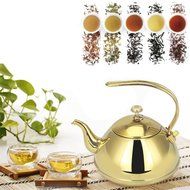 Tea Kettle CHANMOL 50oz Stainless Steel Tea Pot with Infuser Filter Arc Handle ,Best Polished Espresso Coffee...