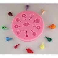 Y&amp;XL&amp;H Lollipop Collection Fondant Cake Silicone Mold Cake Decoration Tools,L7cmW7cmH1cm