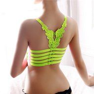 Bra Top ，Beautyvan Comfortable Fashion Women Lady Sports Yoga Athletic Solid Wrap Chest Strap Vest Bra (Black)