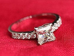 White Sapphire Birthstone 925 Silver Filled Wedding Bridal Ring Gift Size 6-10 (8)