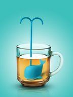 Fred &amp; Friends DEEP TEA DIVER Silicone Tea Infuser N3