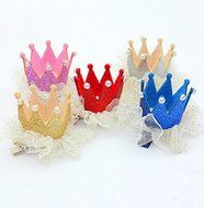 SyGyn(TM) Chic Baby Girls Lace Crown Pearl Princess Hair Clip Hairpin Hair Accessories For Party N3