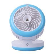 Humidifier Fan, Wooboo Portable Mini USB Table Fan with 2000mAh battery and Humidifier, for Traveling, Fishing... N7
