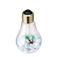 Tsonmall Air Humidifier 400ml Bulb Shape USB Mini Desktop Aroma Cool Mist Humidifier Air Diffuser for Home Office N2