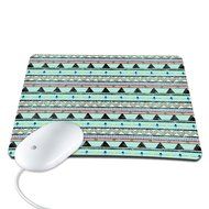 Elonbo TM 8.6 x 7 inches / 220 x 180 mm Cute National Wind Stripe Design Waterproof Neoprene Soft Mouse Pad N6