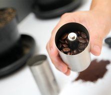 Kobblestone Manual Ceramic Burr Coffee Grinder Including Spoon - Mini Portable Coffee Bean Mill Stainless Steel... N2