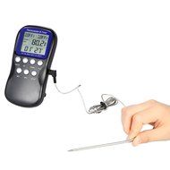 Hense Digital Precision Meat Thermometer for Cooking BBQ Grill,Oven Wireless Countdown Stainless Steel Probes... N15