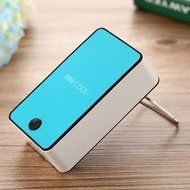 Dealglad Portable USB Rechargeable Desk Hand-held Mini Cooli Bladeless Cooler Air Conditioner Cooling Fan (Blue) N6
