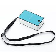 Dealglad Portable USB Rechargeable Desk Hand-held Mini Cooli Bladeless Cooler Air Conditioner Cooling Fan (Blue) N7