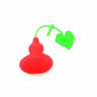 GOOTRADES Silicone Cucurbit Strainer Herbal Spice Infuser Teacup Tea Filter Diffuser (pack of 2) (Orange)
