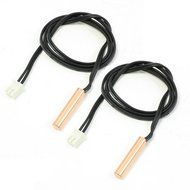 Uxcell Air Conditioner Repair 5K Copper Cylindrical Head Temperature Sensor, 2Pieces