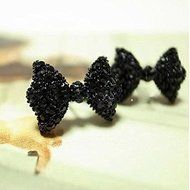 Fashion Women Cute Crystal Rhinestone Bow Ear Stud Bowknot Tie Earrings N5