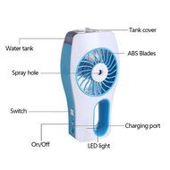 Yoosion Misting Fan Handheld Humidifier 3 Modes Rechargeable Beauty Replenishment Fan Silent Water Supply Spray... N12