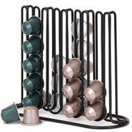 Slim and Sleek Coffee Pod Holder and Organizer for 40 Coffee Pods for Nespresso and Creamer Pods