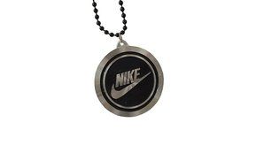 Storite Fashion "Nike" Round Locket/Nackless Metal Finish