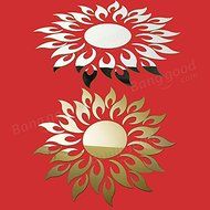 Pink Lizard Acrylic 3D Sunflower Mirror Effect Wall Sticker Decal N5
