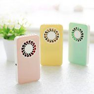 Somnr&reg;&nbsp; Yellow Mini Usb Bladeless Fan Chargeable Genuine Ultra-thin Handheld the Ifan Creative Air Conditioning... N3