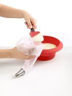 EKIND Reusable Silicon Cake Pastry Bag Cream Icing Piping Bag Cake Decorating Bags Tools Set (3 size in 1) N5