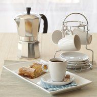 IMUSA, B120-43V, Aluminum Espresso Stovetop Coffeemaker 6-cup, Silver