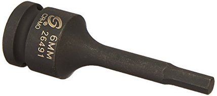 Sunex 26491 1/2-Inch Drive 6-mm Hex Impact Socket by Sunex