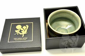 Japanese Mino Yaki ware Matcha Bowl Green Tea 12 / 12 / 8.5cm (4.7 / 4.7 / 3.3inch)[7354] N2