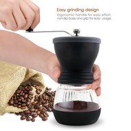 DECEN Manual Coffee Grinder Ceramic Burr Coffee Maker with Large Coffee Mill for Espresso Bean & French Press