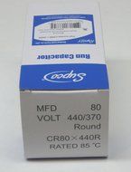 SUPCO CR80X440R HVAC Round Fan Motor Run Capacitor 80 MFD/UF 440 Volts N2