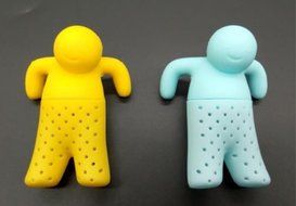 Lil Tea Guy Tea Infuser (Yellow) - Tea Strainers, Tea Filter for Loose Leaf Tea, Tea Party