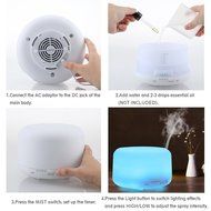 AVAWO 500ml Aroma Essential Oil Diffuser - Portable Ultrasonic Cool Mist Aroma Humidifier with Color LED Lights... N9