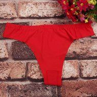 Underswear Laimeng, Hot Women Invisible Underwear Thong Cotton Spandex Gas Seamless Crotch (Purple)