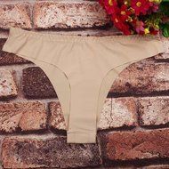 Underswear Laimeng, Hot Women Invisible Underwear Thong Cotton Spandex Gas Seamless Crotch (Purple) N2