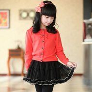 Spritech(TM) Children's Lovely Stylish Deep Brown Fluffy Realistic Long Wavy Curly Hair Wig Fiber Synthetic Wig... N8