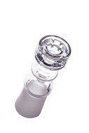 MERITOP Pure Crystal Quartz Double Stack Stacker Diamond Knot (14mm Male) N6