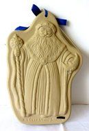 Brown Bag Cookie Art, Ltd. Ed. Old World Santa Cookie Mold, Celestial Santa